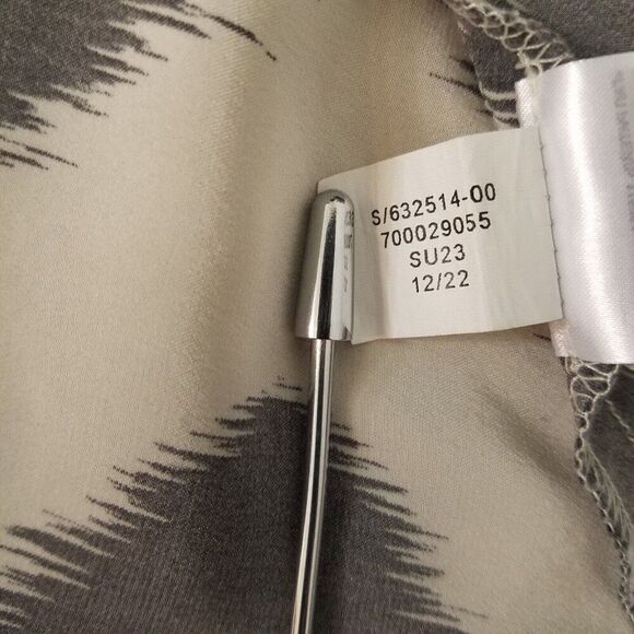 Bliss Silk Draped Skirt Banana Republic Cosmic Ikat Print Size 2 - Picture 10 of 10